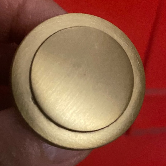 Cabinet hardware, knobs, drawer, handle, round, brushed, brass individual or set - Picture 4 of 9